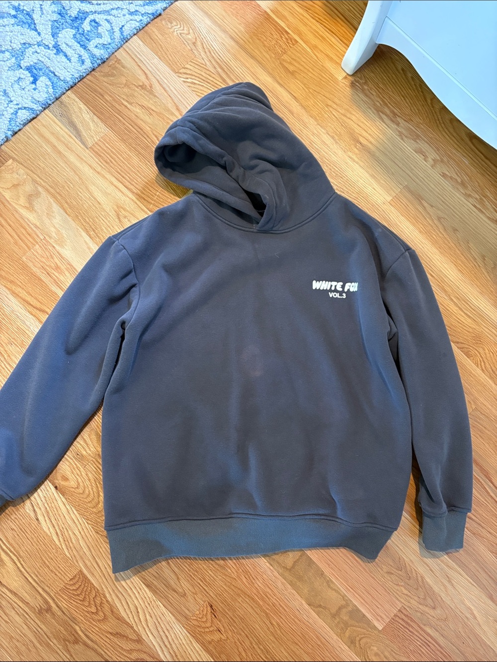 White fox hoodie